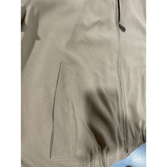 London Fog Mens Xl Reg microfiber khaki zip front jacket - Picture 5 of 5